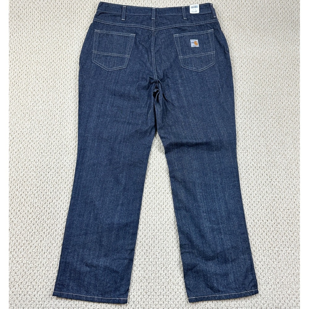 Carhartt FR Jeans Mens 38x30 Blue Flame Resistant Workwear Denim CAT 2 NFPA 2112